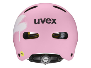 Dětská helma UVEX Kid 4 Style Mips Spray Strawberry Matt