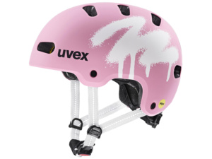 Dětská helma UVEX Kid 4 Style Mips Spray Strawberry Matt