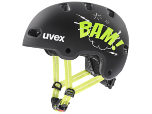 Dětská helma UVEX Kid 4 Style Bam Black - Lime Matt