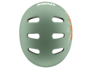 Dětská helma UVEX Kid 4 Style Bam Moss Green - Papaya Matt