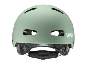 Dětská helma UVEX Kid 4 Style Bam Moss Green - Papaya Matt