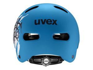 Dětská helma UVEX Kid 4 Style Super Hero Blue Matt