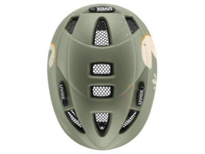 Dětská helma UVEX Kid 2 Cc Sage Green Dino Matt