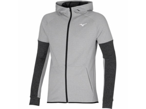 Mikina MIZUNO RB Sweat Hoodie / Gray/Black / M