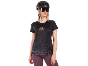 Dámský dres HORSEFEATHERS Deco Black/Cheetah