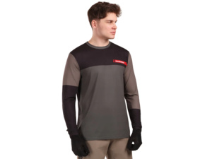 Dres s dlouhým rukávem HORSEFEATHERS Quantum Chimera/Walnut