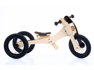 Odrážedlo/tříkolka TRYBIKE 4v1 12" Wood Brown