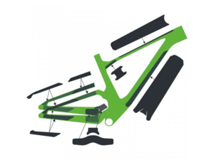 Ochranná fólie SYNCROS Frame Protection kit SPARK Carbon matt