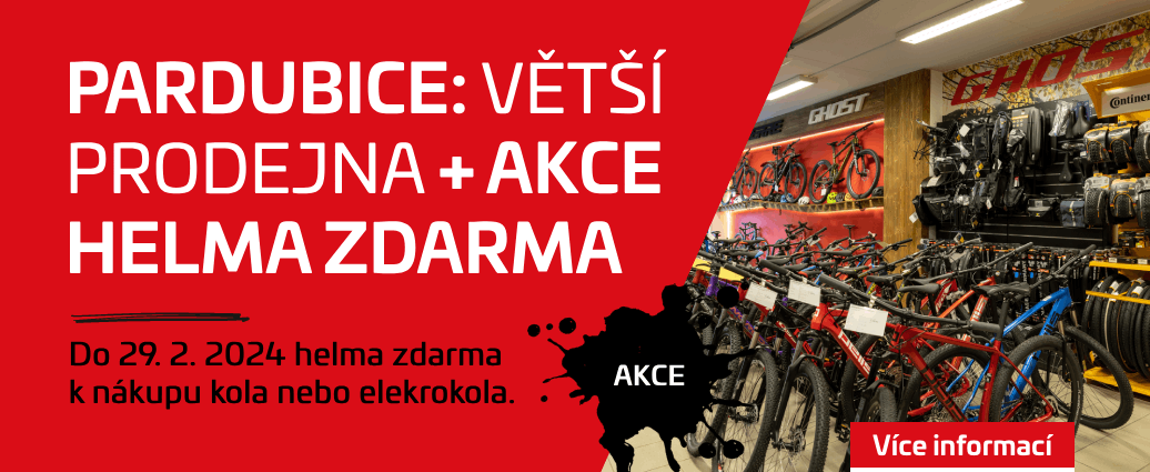 Zvětšená pardubická prodejna otevírá 5. 2. 2024 s akcí Helma ke kolu zdarma