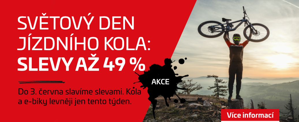 Slavte slevami: Až -49 % sleva na kola i e-biky ke Světovému dni jízdního kola