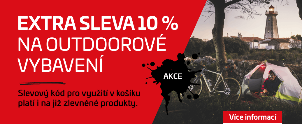 Extra sleva 10 % na camping a outdoor výbavu. Jen do neděle