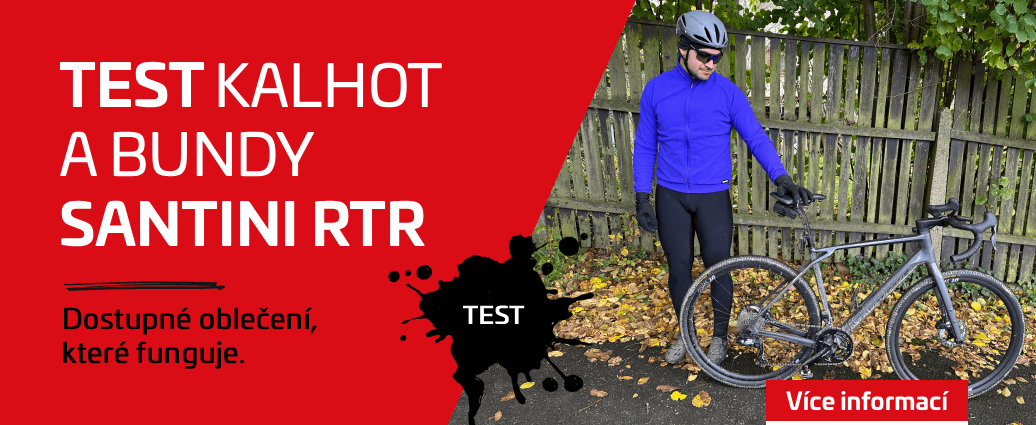 TEST: Cyklistická bunda a kalhoty Santini RTR – dostupné oblečení, co funguje