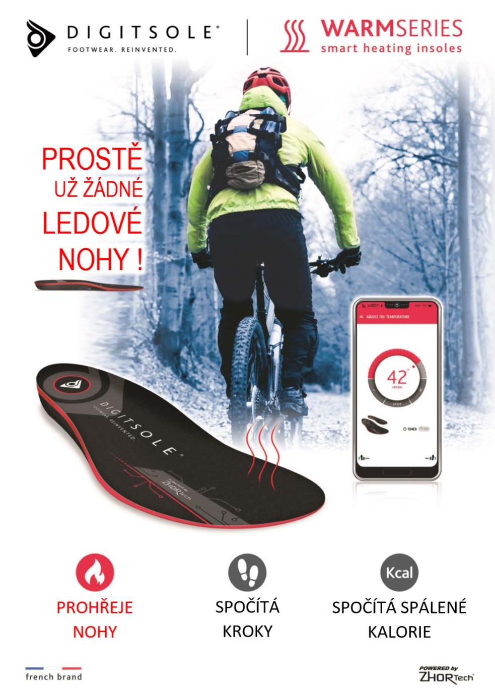 DIGITSOLE - chytré vyhřívané vložky do bot