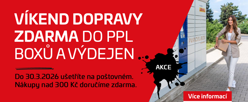 Jen tento víkend! Doprava zdarma do výdejen a boxů PPL