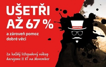 Ušetřete až 67 % a zároveň pomozte dobré věci 