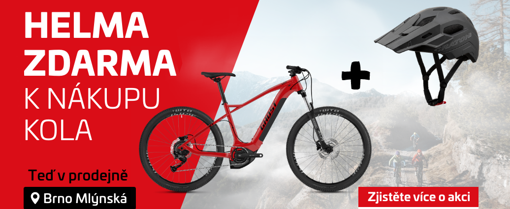 Přijďte si do Brna na Mlýnskou pro nové kolo a odjeďte i s helmou zdarma