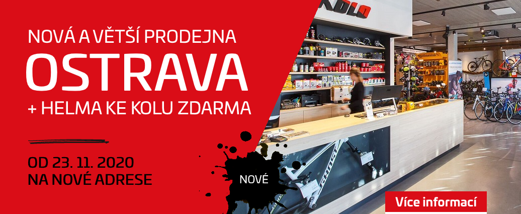 Nová 3x větší prodejna v Ostravě: 2 patra s koly, elektrokoly a cyklo doplňky plus vyhrazené parkování a dárek k nákupu kola