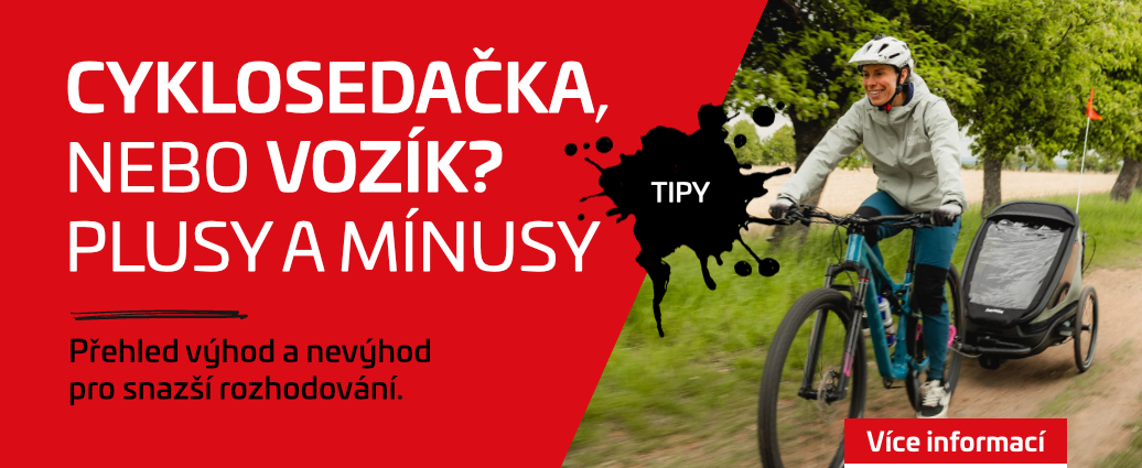 Dětská cyklosedačka nebo vozík za kolo? Tady jsou klady a zápory
