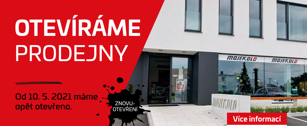 Znovuotevření kamenných prodejen Mojekolo. Těšíme se na vás od 10.5.2021