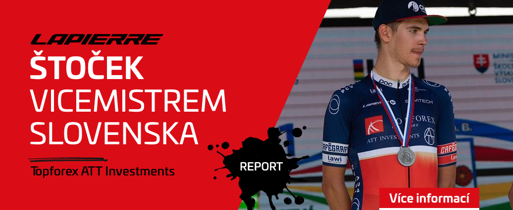 Štoček vicemistrem Slovenska v kategorii Elite a Jakoubek 4. v časovce U23