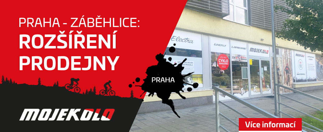Rozšíření prodejny MOJEKOLO Praha-Záběhlice. Více kol skladem, větší kapacita servisu