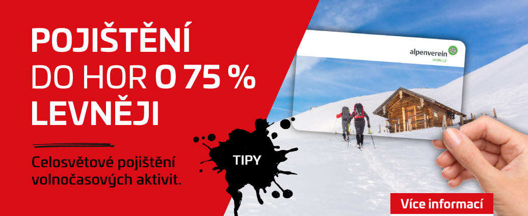 Alpenverein: Sleva 75 % na pojištění do hor a spousta dalších výhod