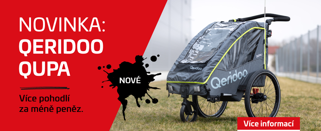 Nový vozík za kolo QUPA od QERIDOO nabízí více pohodlí za méně peněz