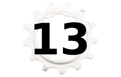 13 rychlostí